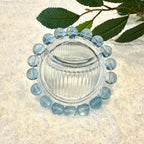 Aquamarine Blue Crystal Bracelet, 9.5-10mm
