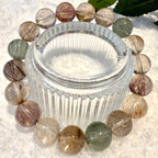 Rabbit Hair Rutilated Bracelet, 11mm-11.5mm