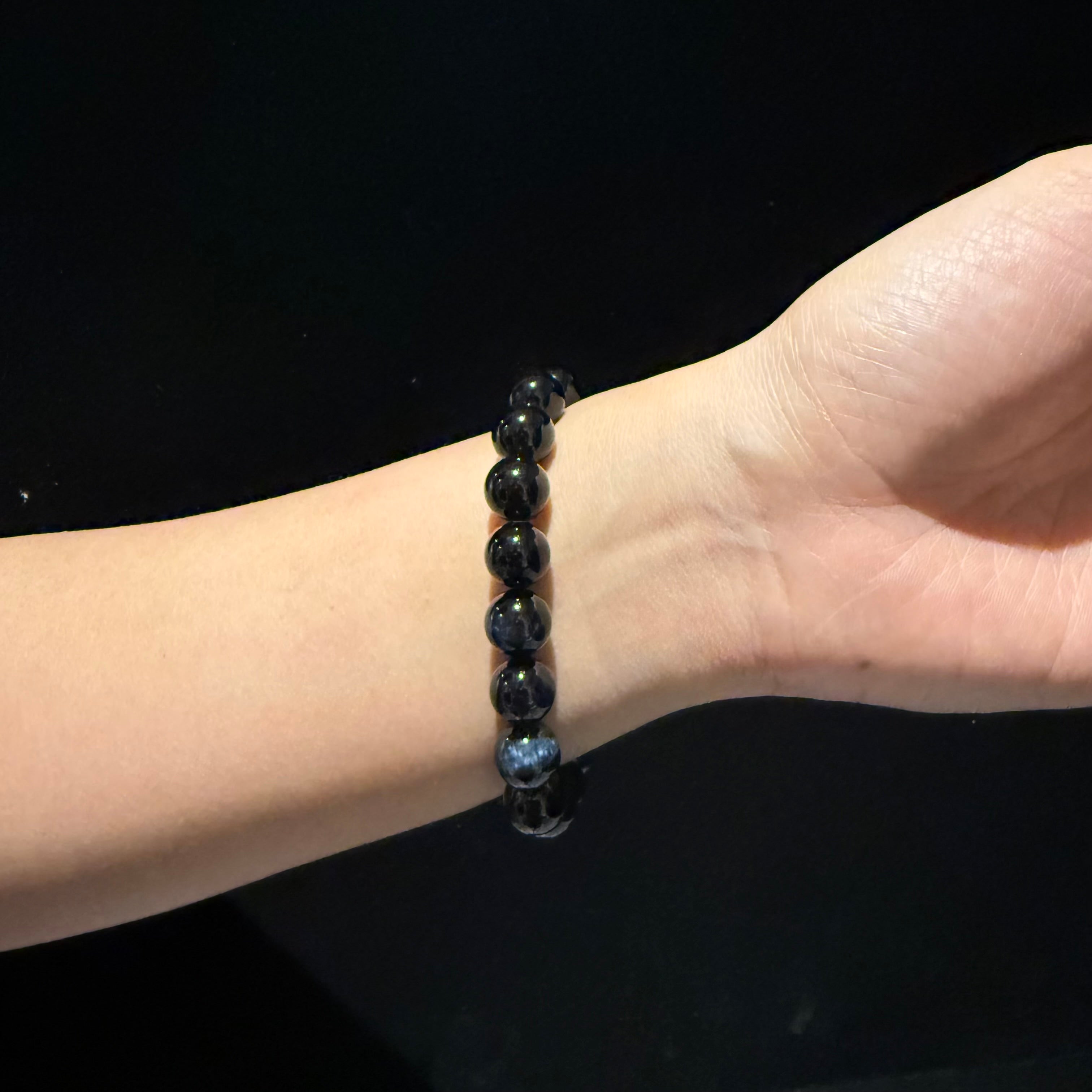 Blue Tiger Eye Bracelet, 8mm/10mm/12mm/14mm at Aura Crystals Bracelet Online Store