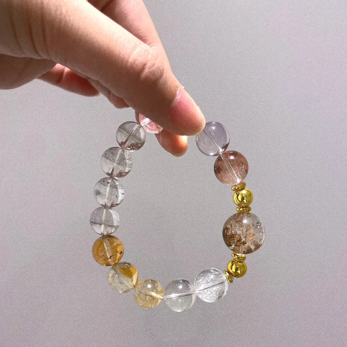 Custom Design Sold Item 12-14mm & 17mm Premium Crystal Bracelet