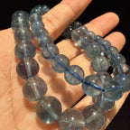 AAA Grade Fluorite Beads Bracelet, 7.5mm/9.5mm (Devil Blue) at Aura Crystals Bracelet Online Store