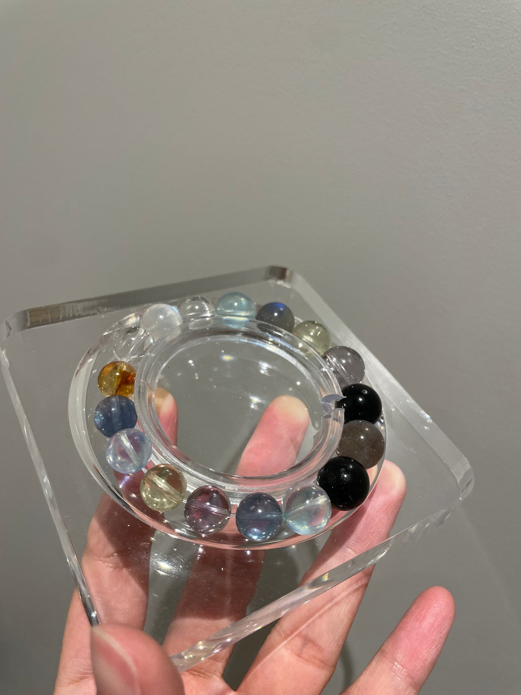 Starry Land -  Multi Gemstone Design Bracelet, Aquamarine, Citrine, Amethyst & More (15cm Adjustable) at Aura Crystals Bracelet Online Store