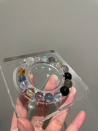 Starry Land -  Multi Gemstone Design Bracelet, Aquamarine, Citrine, Amethyst & More (15cm Adjustable) at Aura Crystals Bracelet Online Store