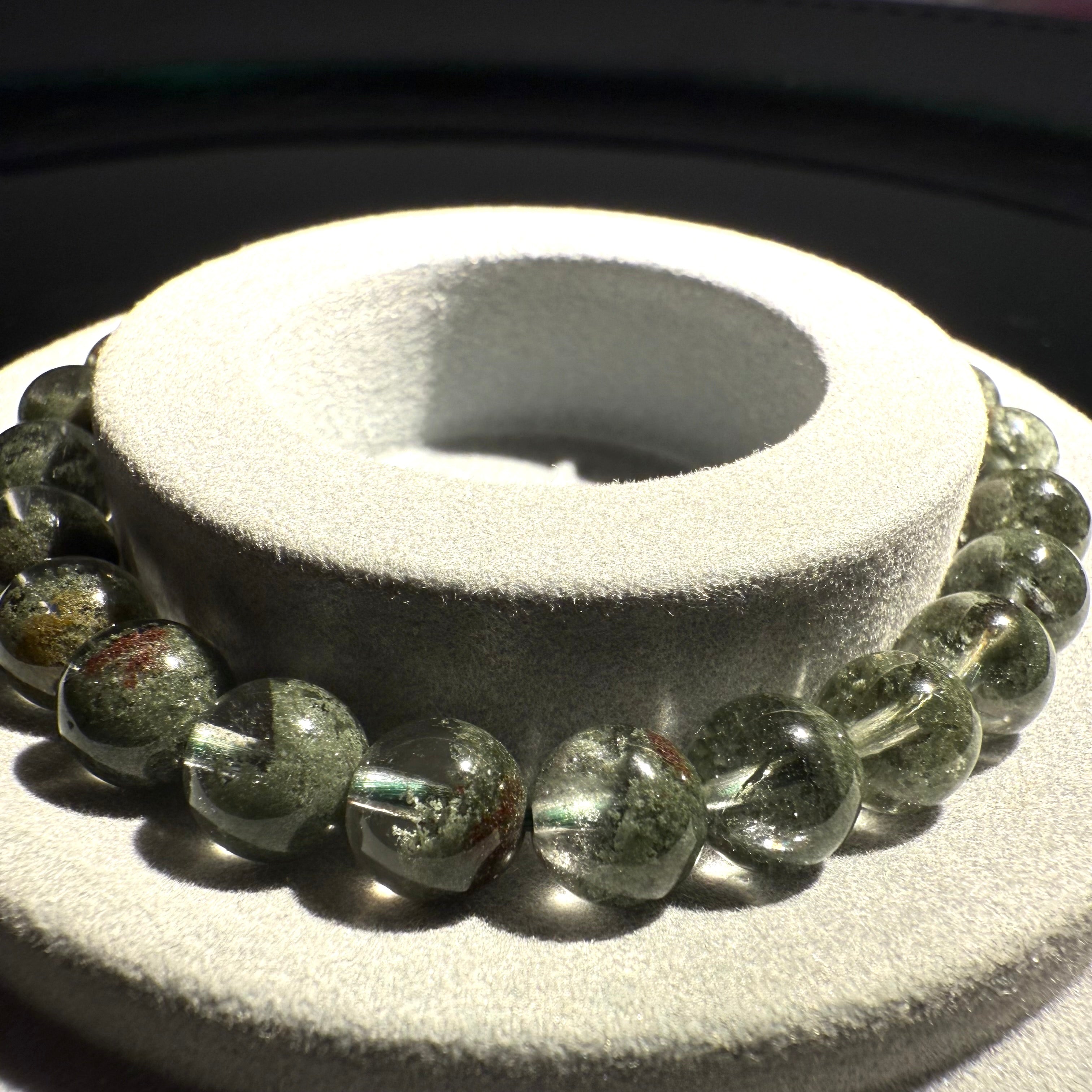 7.5mm-8mm Green Garden Quarts Crystal Bracelet