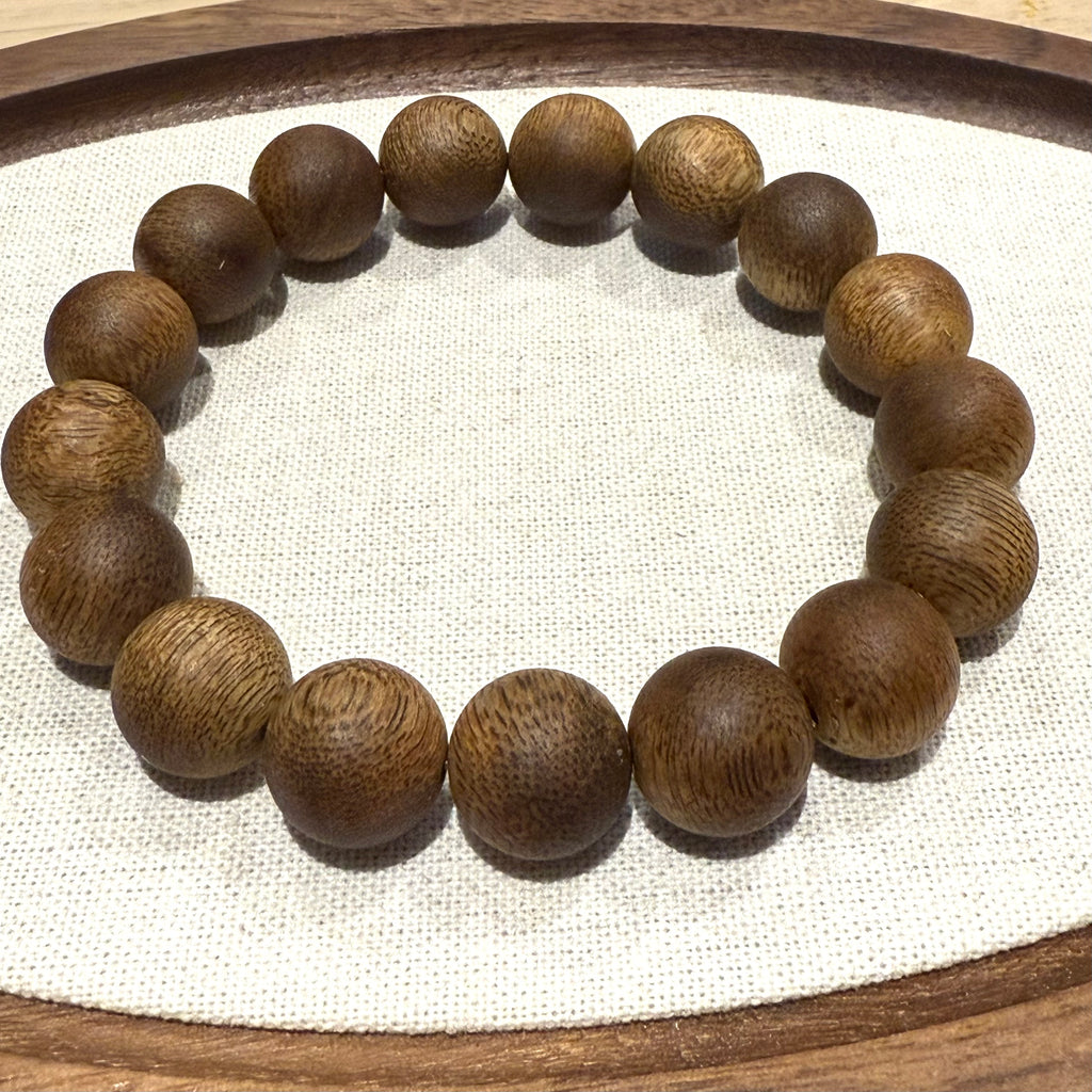 13mm Vietnam Green Kynam Agarwood Bracelet