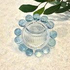 Aquamarine Blue Crystal Bracelet, 14-14.5mm