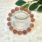 Strawberry Quartz Bracelet, 11mm, 12.5mm, 14.5mm