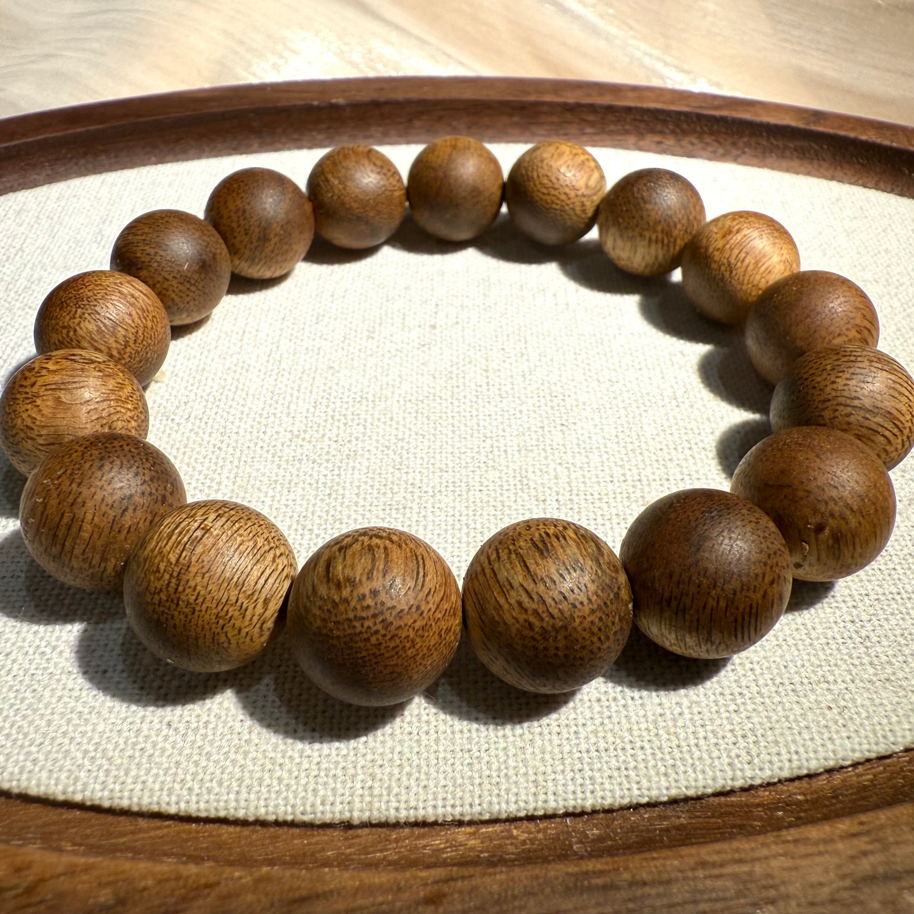 13mm Vietnam Green Kynam Agarwood Bracelet