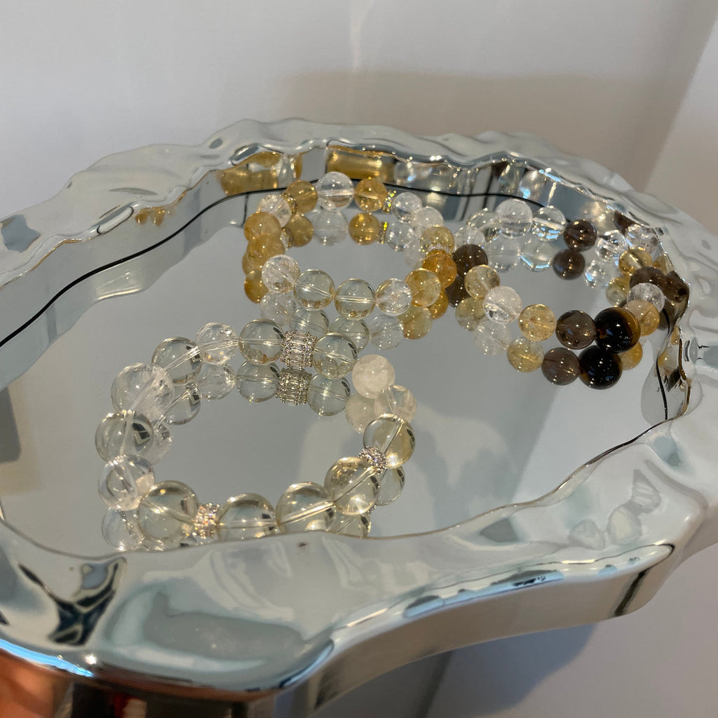 Citrine, Tiger Eyes, Smoke Quartz, Lemurian Clear Quartz & Azeztulite Clear Quartz