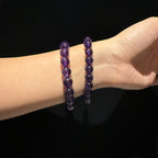 AAA High Grade Amethyst Crystal Bracelet, 9mm/10.5mm at Aura Crystals Bracelet Online Store
