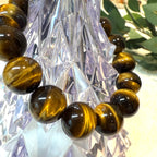 Natural Tiger’s Eye Gemstone Bracelet, 14mm