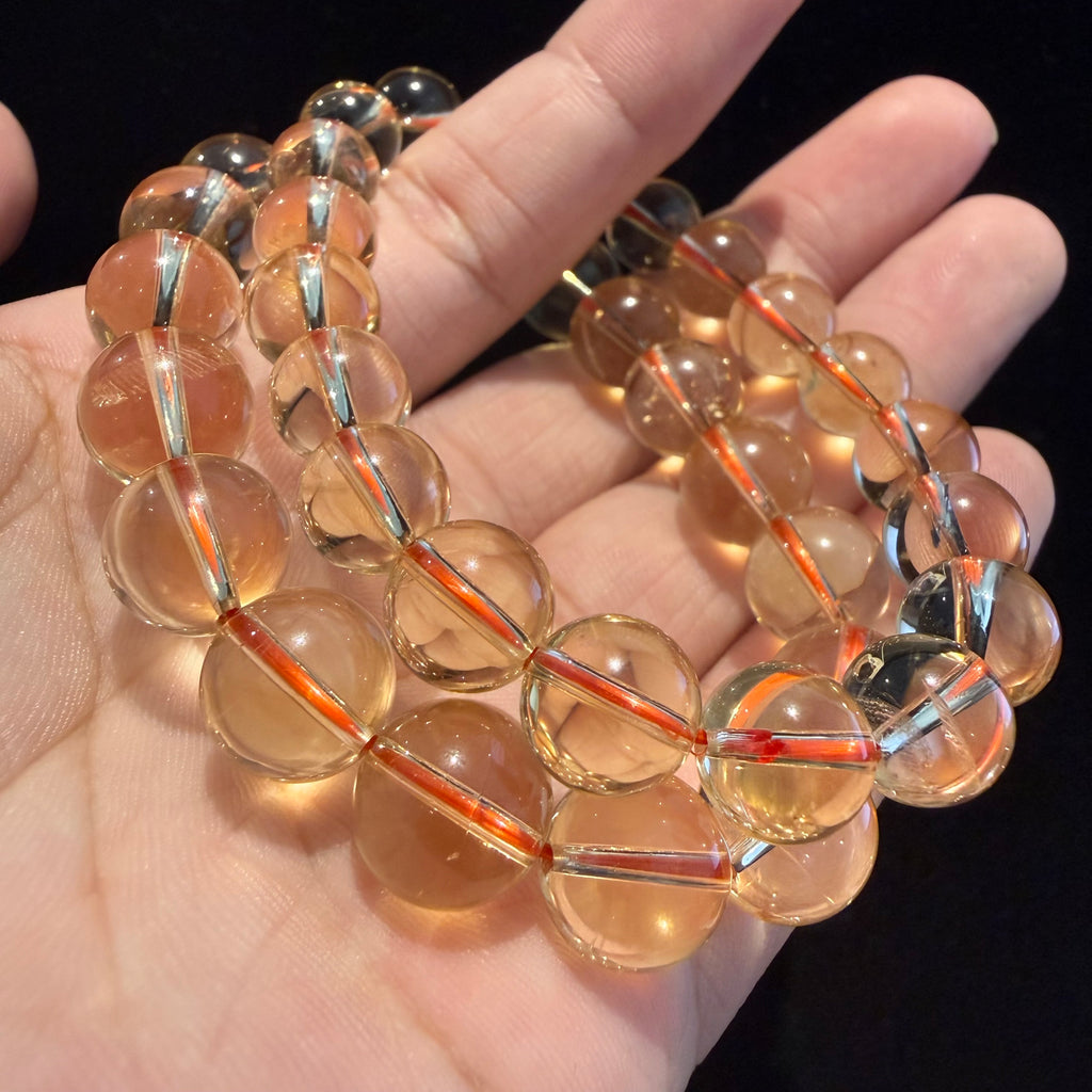 AAA Brazilian Citrine Bracelet, 9.5mm/11mm at Aura Crystals Bracelet Online Store