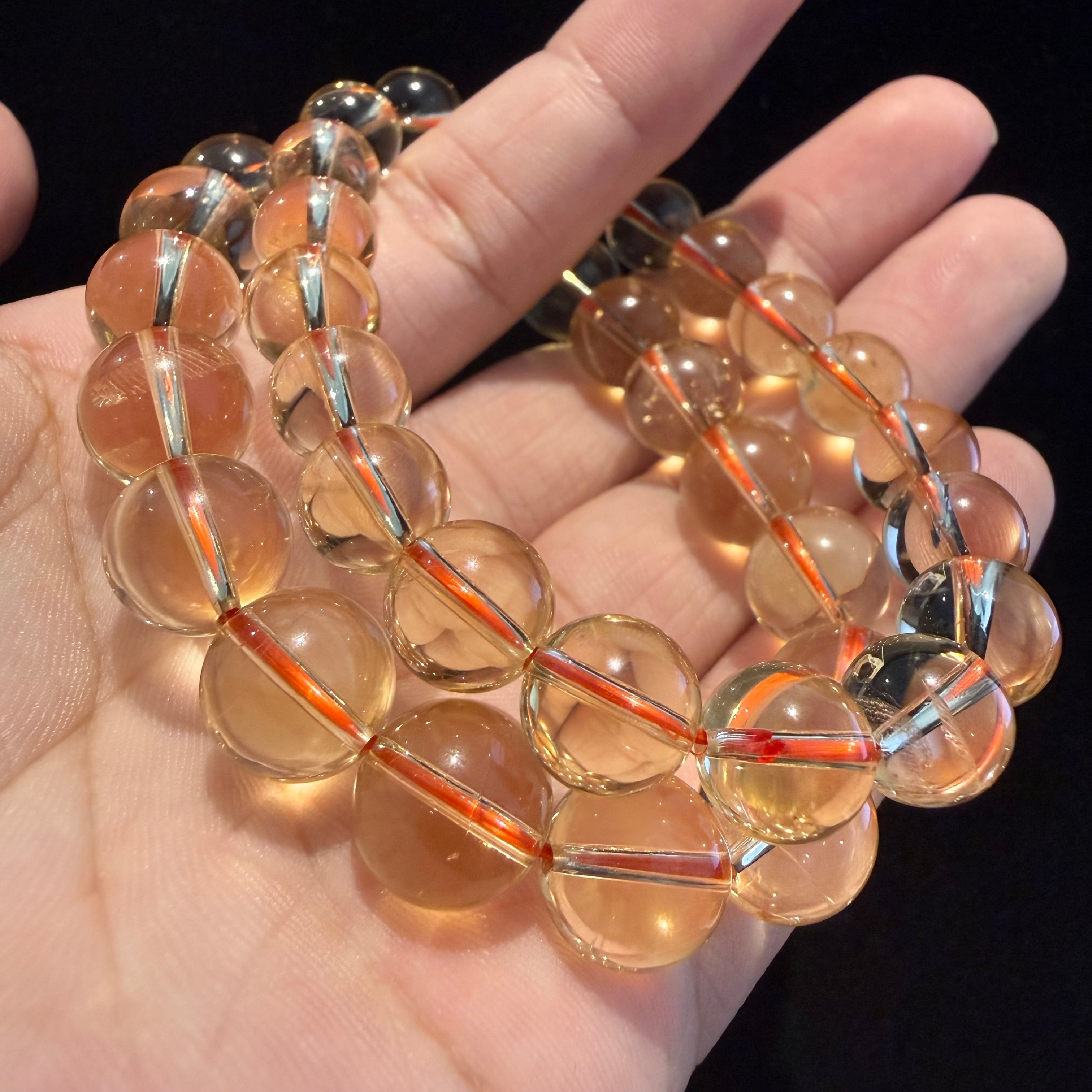 AAA Brazilian Citrine Bracelet, 9.5mm/11mm at Aura Crystals Bracelet Online Store