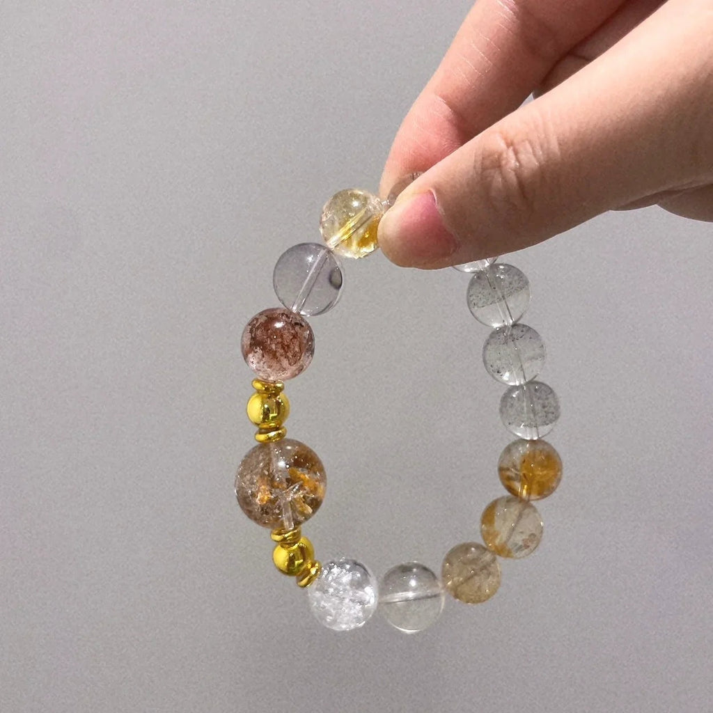 Custom Design Sold Item 12-14mm & 17mm Premium Crystal Bracelet