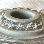 12 mm Clear Natural Azeztulite Quartz Rainbow Play Crystal Bracelet 14-17cm