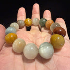 Rabbit Hair Quartz with Cat’s Eye Effect Crystal Bracelet, 13-13.5mm