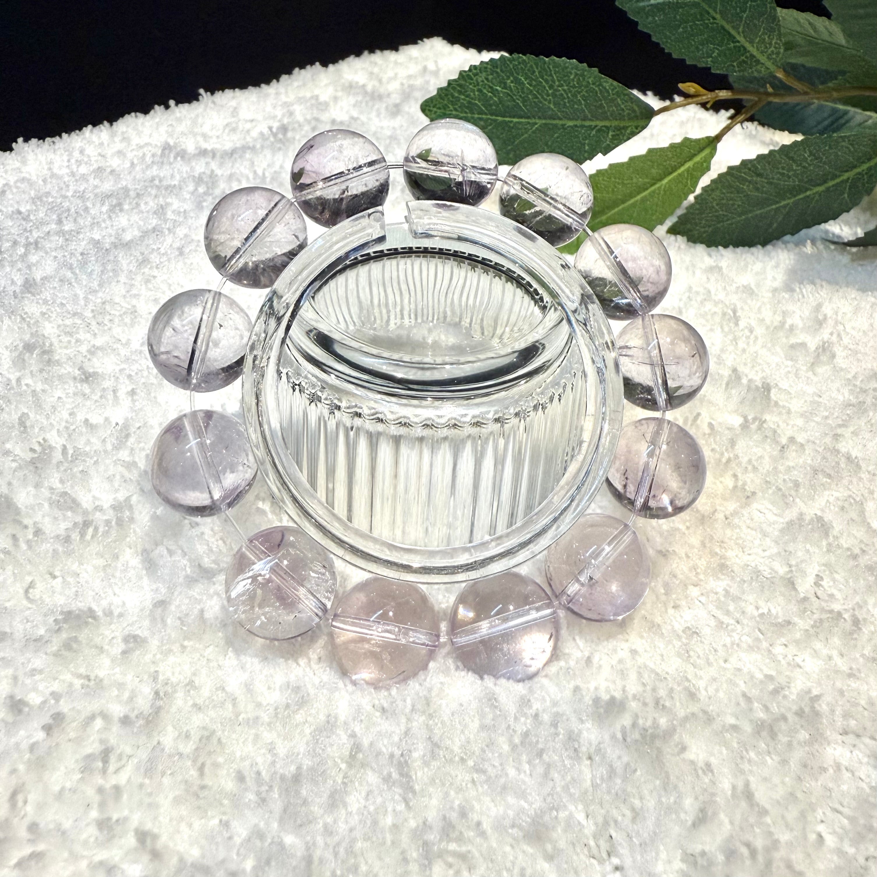 Bolivian Amethyst Crystal Bracelet, 11mm, 14mm