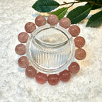 Strawberry Quartz Bracelet, 11mm, 12.5mm, 14.5mm