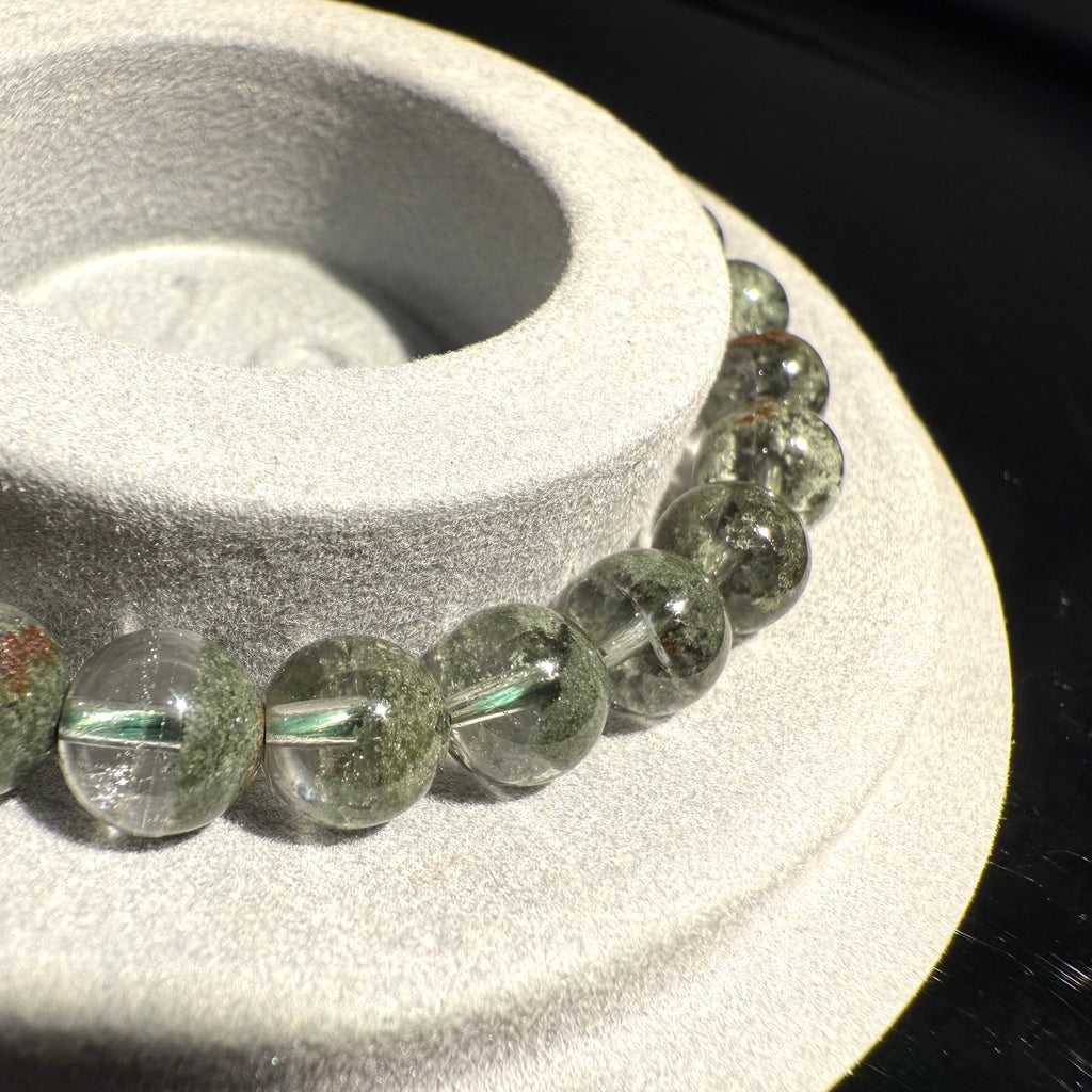7.5mm-8mm Green Garden Quarts Crystal Bracelet