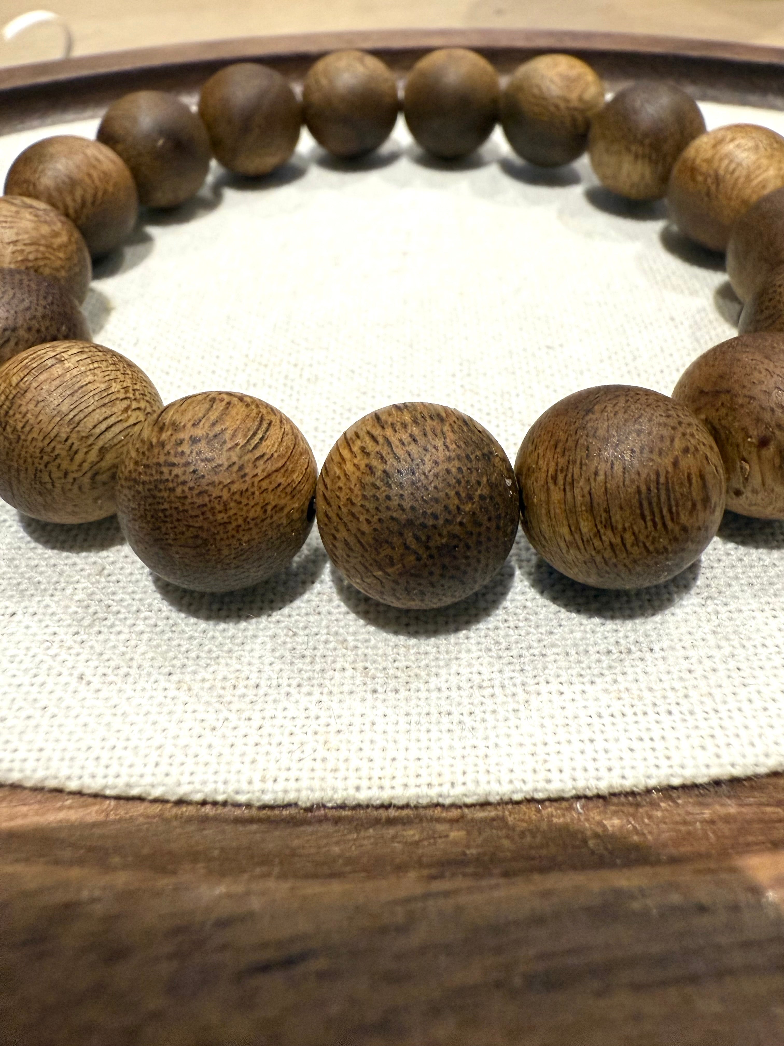 13mm Vietnam Green Kynam Agarwood Bracelet