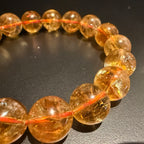 Citrine 17cm Bracelet, 9.5mm/12mm