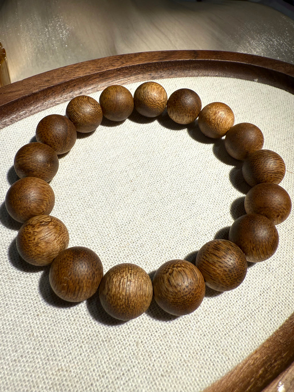 13mm Vietnam Green Kynam Agarwood Bracelet