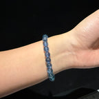 AAA Grade Fluorite Beads Bracelet, 7.5mm/9.5mm (Devil Blue) at Aura Crystals Bracelet Online Store
