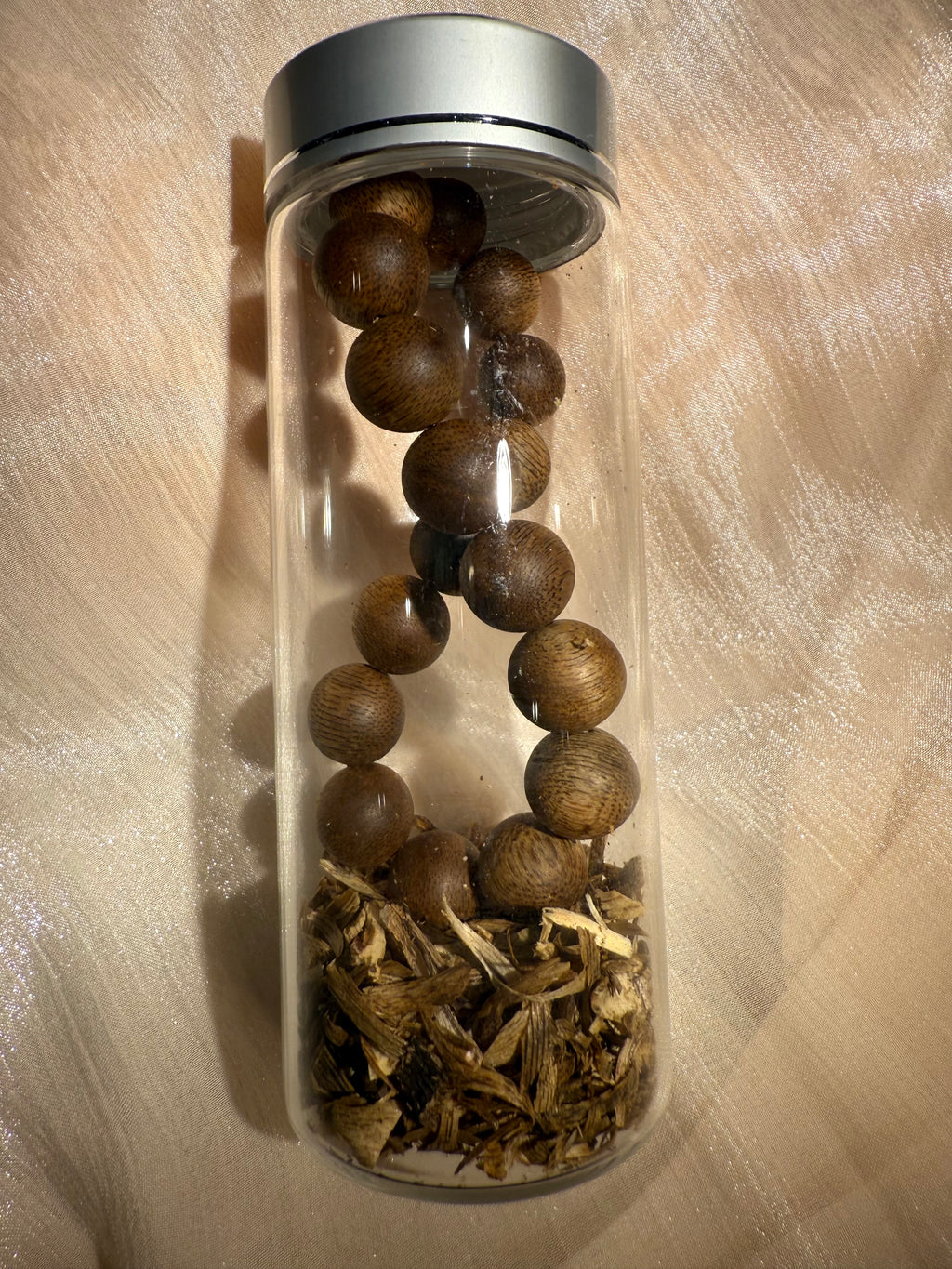 13mm Vietnam Green Kynam Agarwood Bracelet