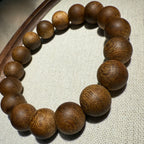 13mm Vietnam Green Kynam Agarwood Bracelet