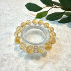 Yellow Azeztulite Crystal Bracelet, 12mm