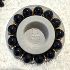 Black Obsidian Gemstone Bracelet, 14mm