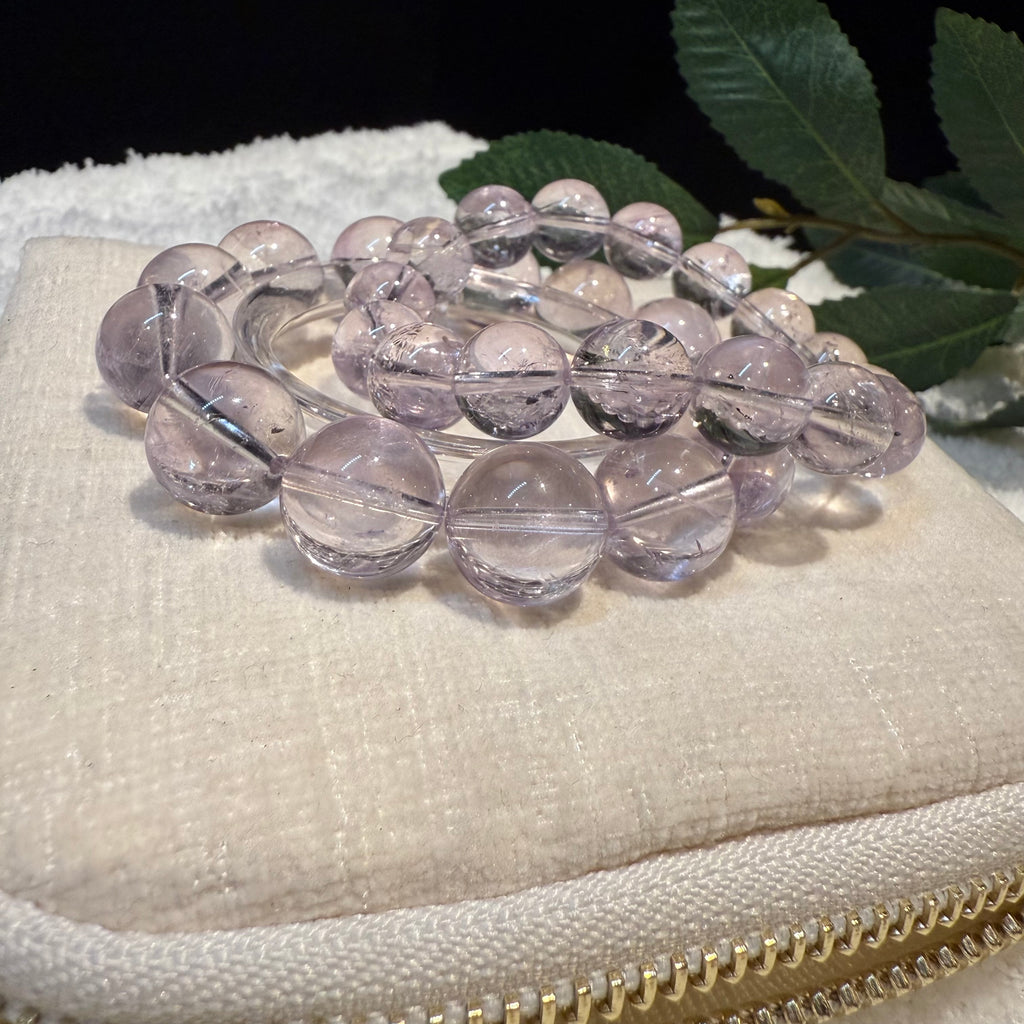 Bolivian Amethyst Crystal Bracelet, 11mm, 14mm