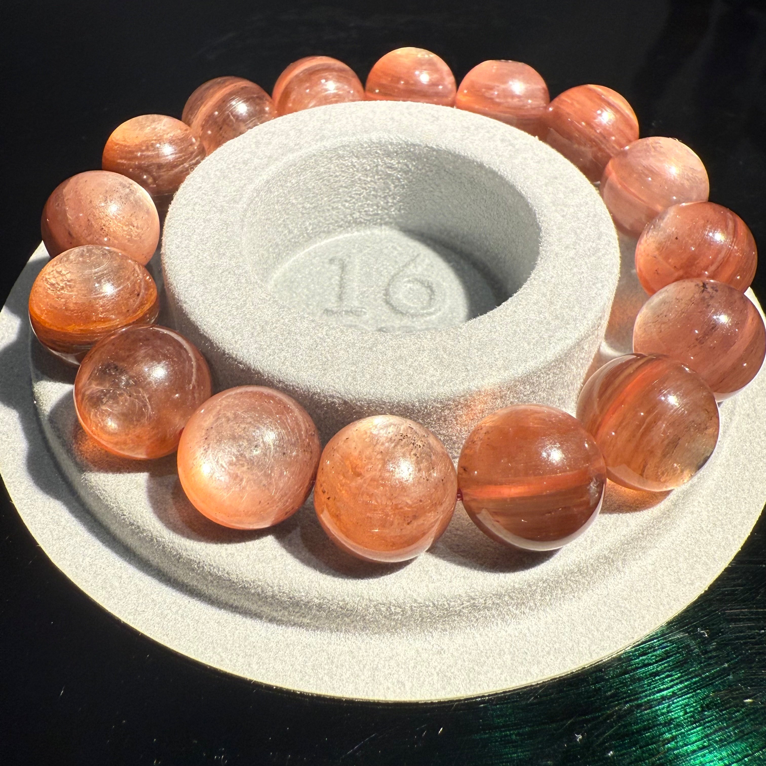 12.5-13mm Pink Lepidolite Gemstone Bracelet
