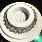7.5mm-8mm Green Garden Quarts Crystal Bracelet