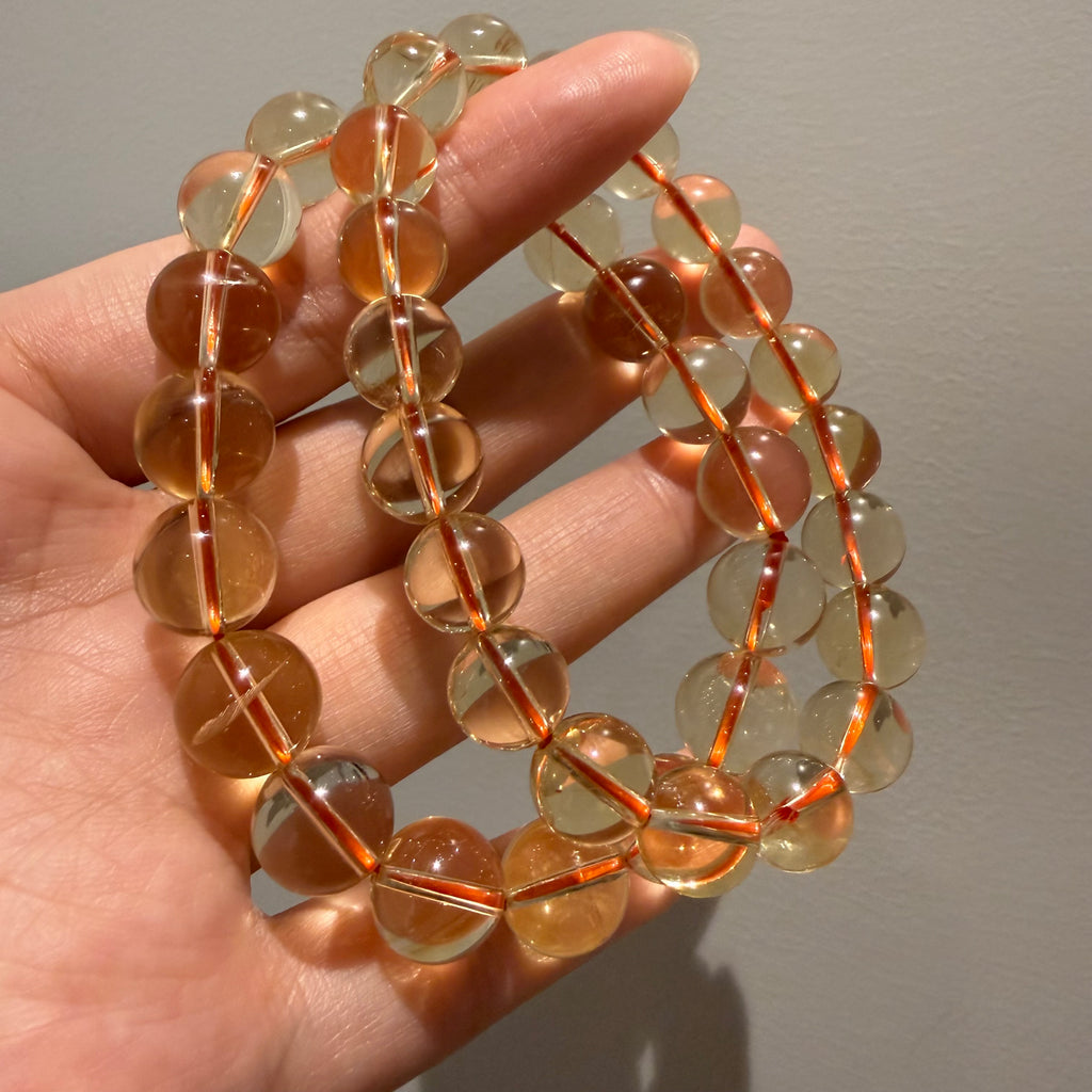 AAA Brazilian Citrine Bracelet, 9.5mm/11mm at Aura Crystals Bracelet Online Store