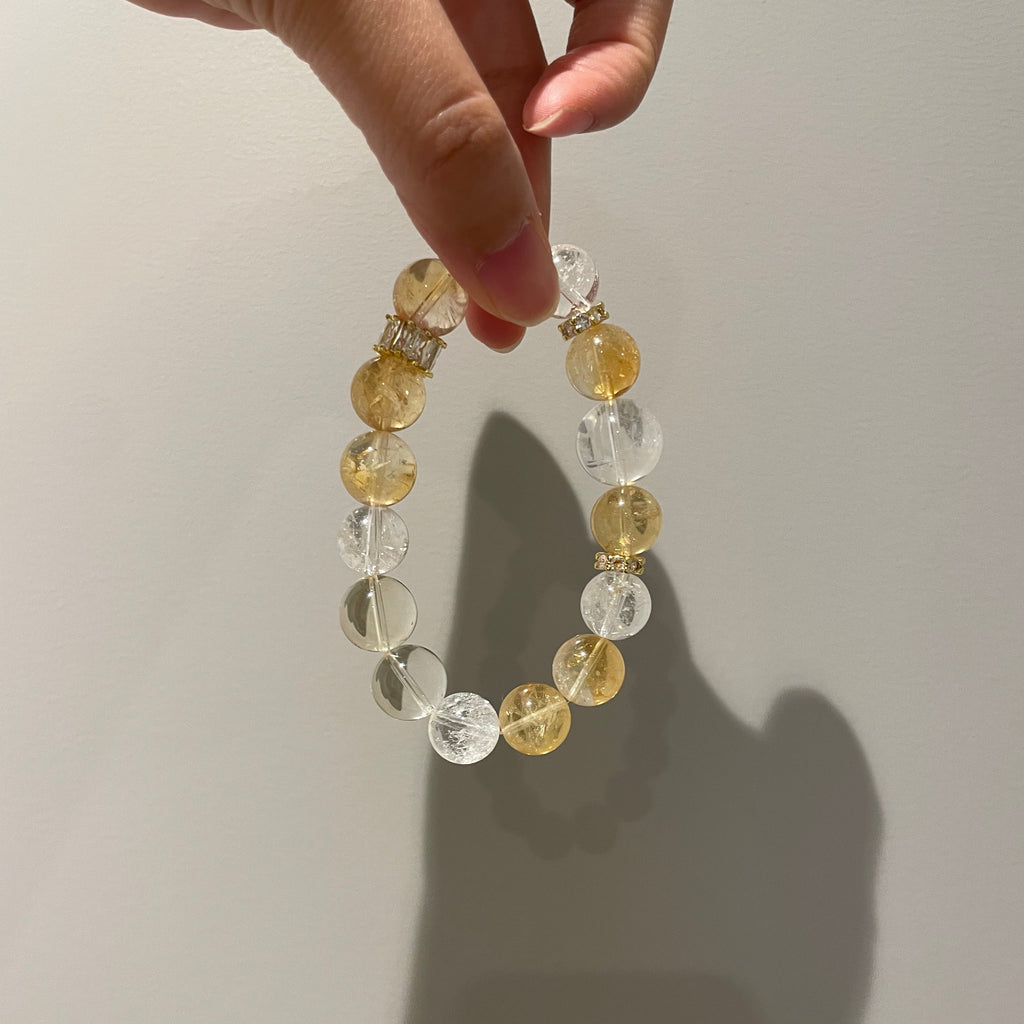 Azeztulite Citrine, Brazilian Citrine, Lemurian Clear Quartz & Azeztulite Clear Quartz
