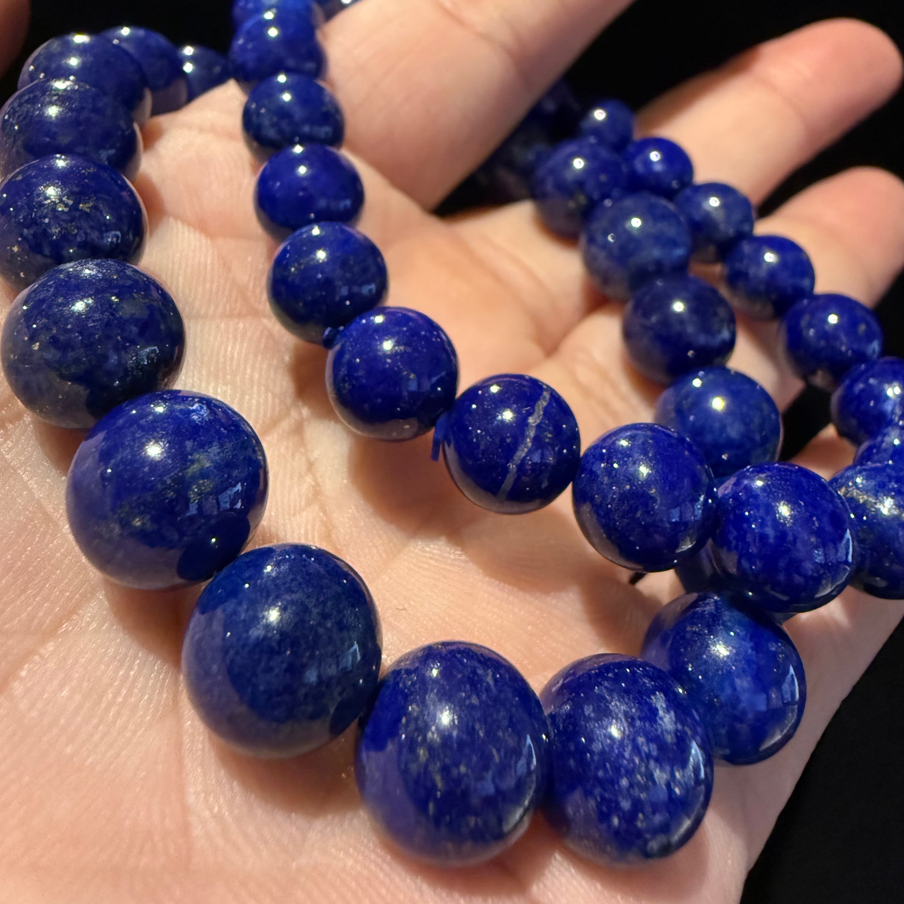 Lapis Lazuli AAA High Grade Beads Bracelet, 9mm/10mm at Aura Crystals Bracelet Online Store