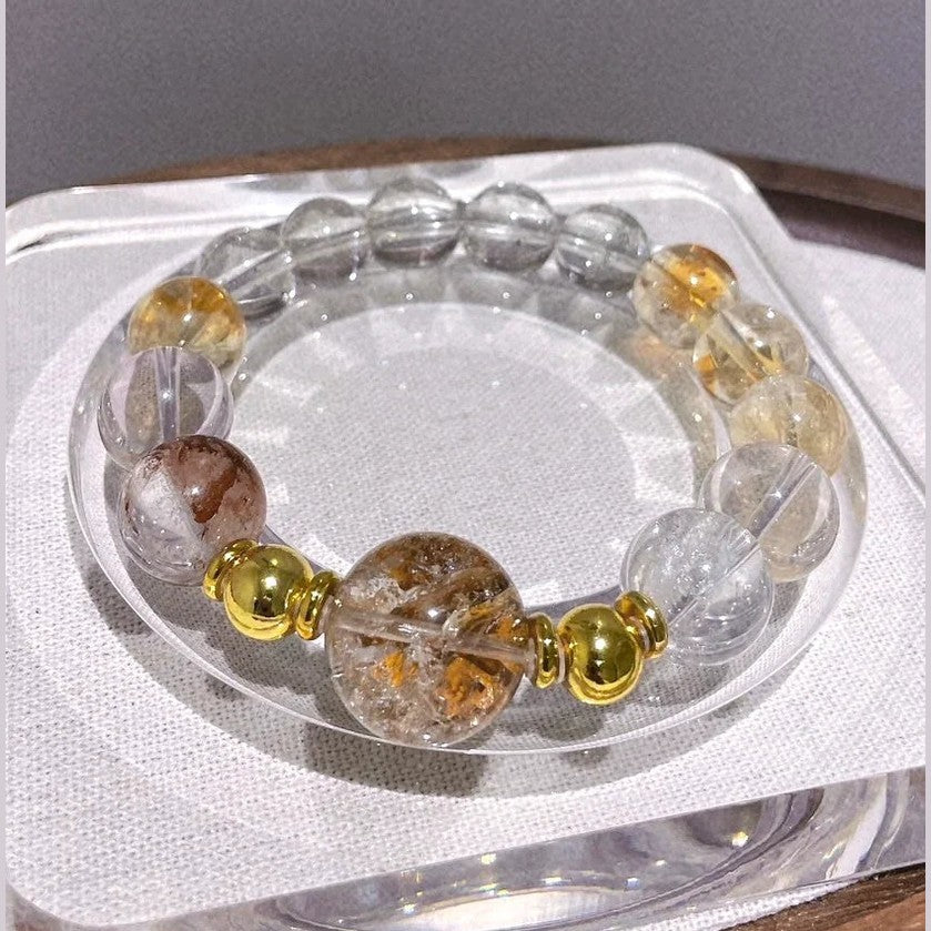 Custom Design Sold Item 12-14mm & 17mm Premium Crystal Bracelet