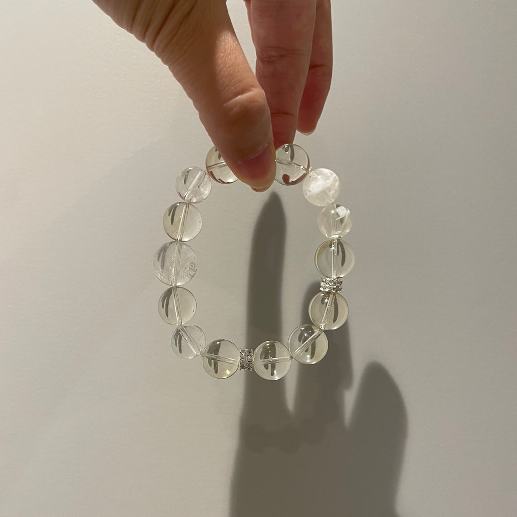 Premium Brazil Citrine & Colombia Lemuria Quartz Design Bracelet