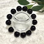 Black Obsidian Gemstone Bracelet, 14mm
