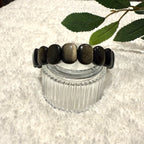 Natural Gold Obsidian Gemstone Bracelet, 14mm x 6mm (suit 17cm)
