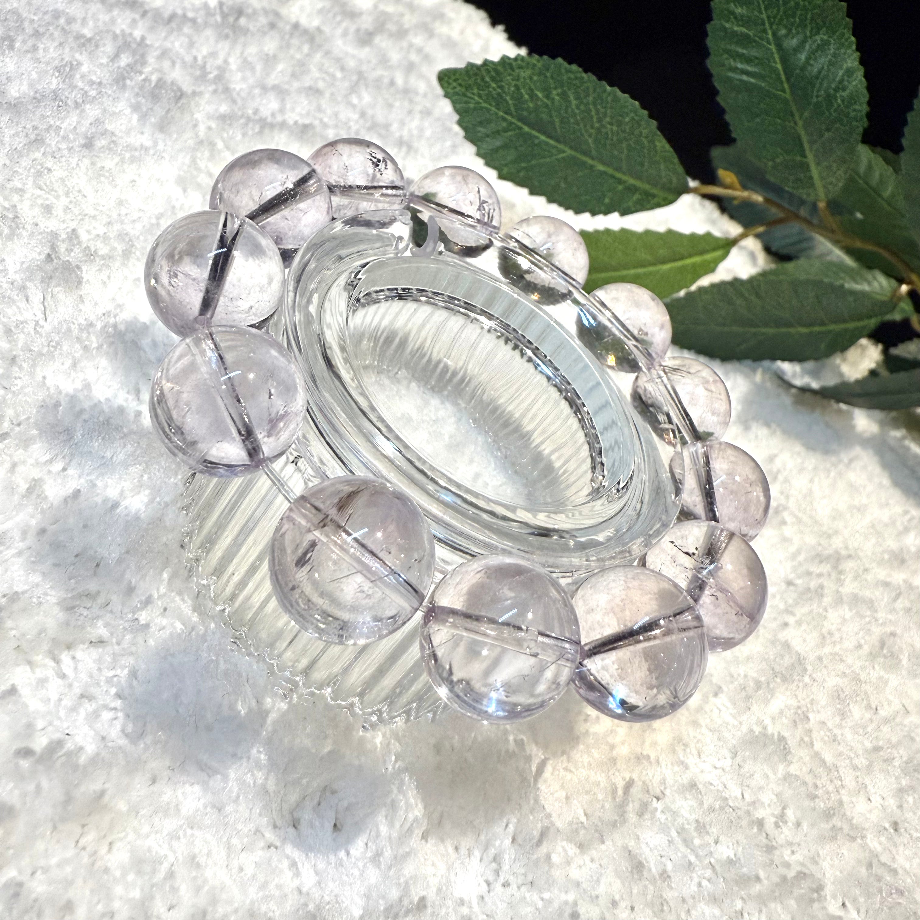 Bolivian Amethyst Crystal Bracelet, 11mm, 14mm