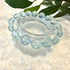 Aquamarine Light Blue Crystal Bracelet, 11-11.5mm