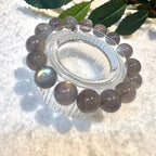 Labradorite Grey Moonstone Bracelet 9.5mm, 11.5mm