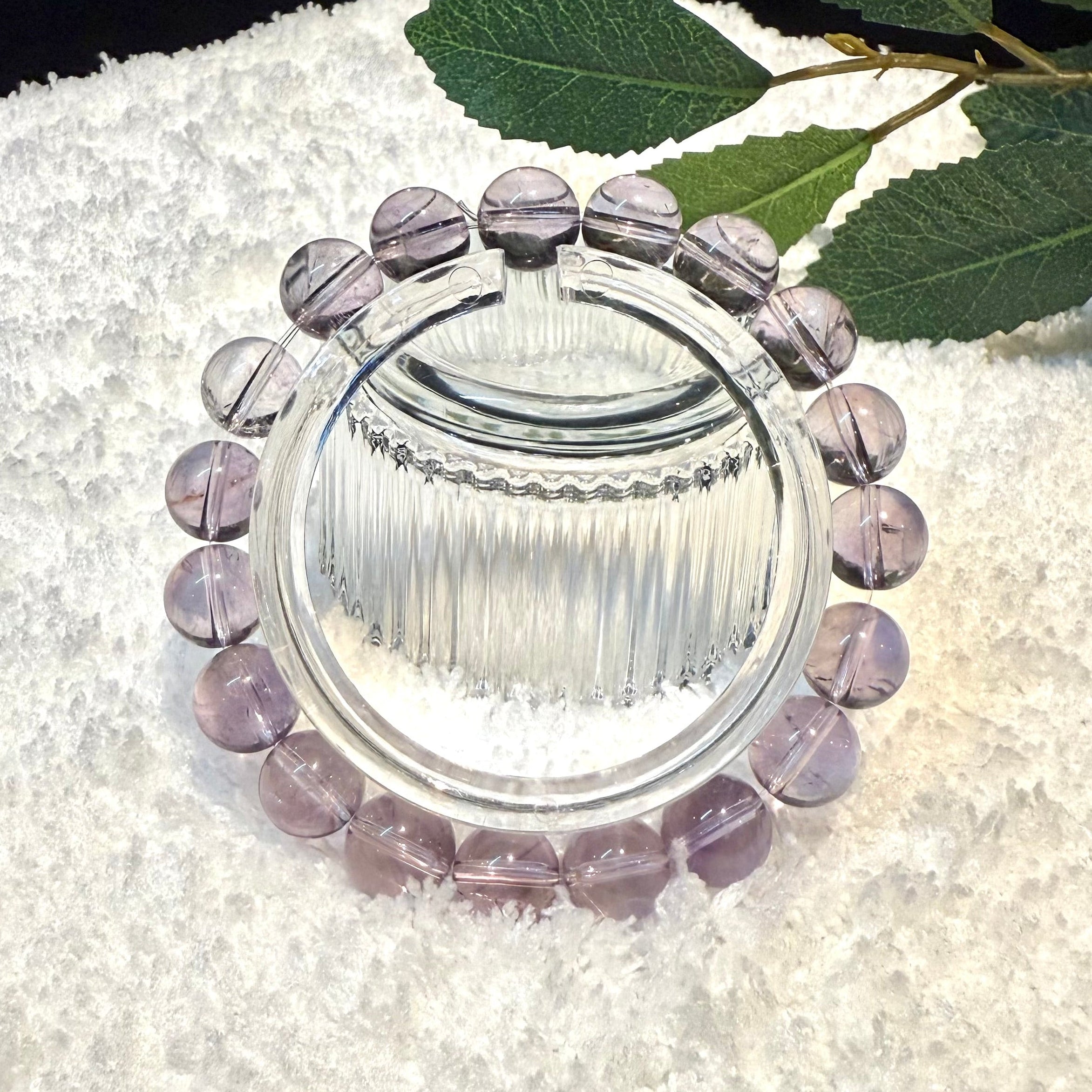 Brazilian Amethyst Crystal Bracelet, 9mm