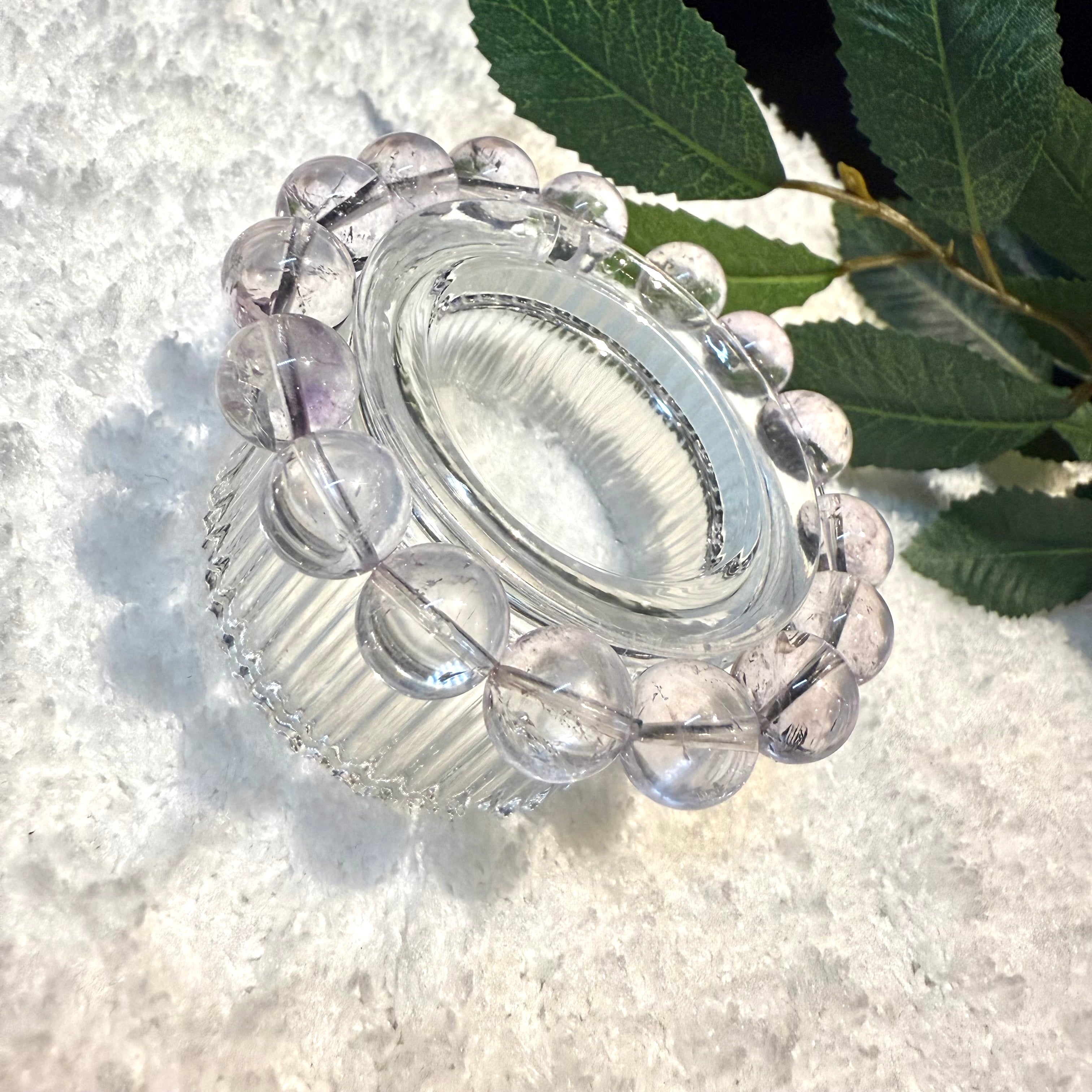 Bolivian Amethyst Crystal Bracelet, 11mm, 14mm