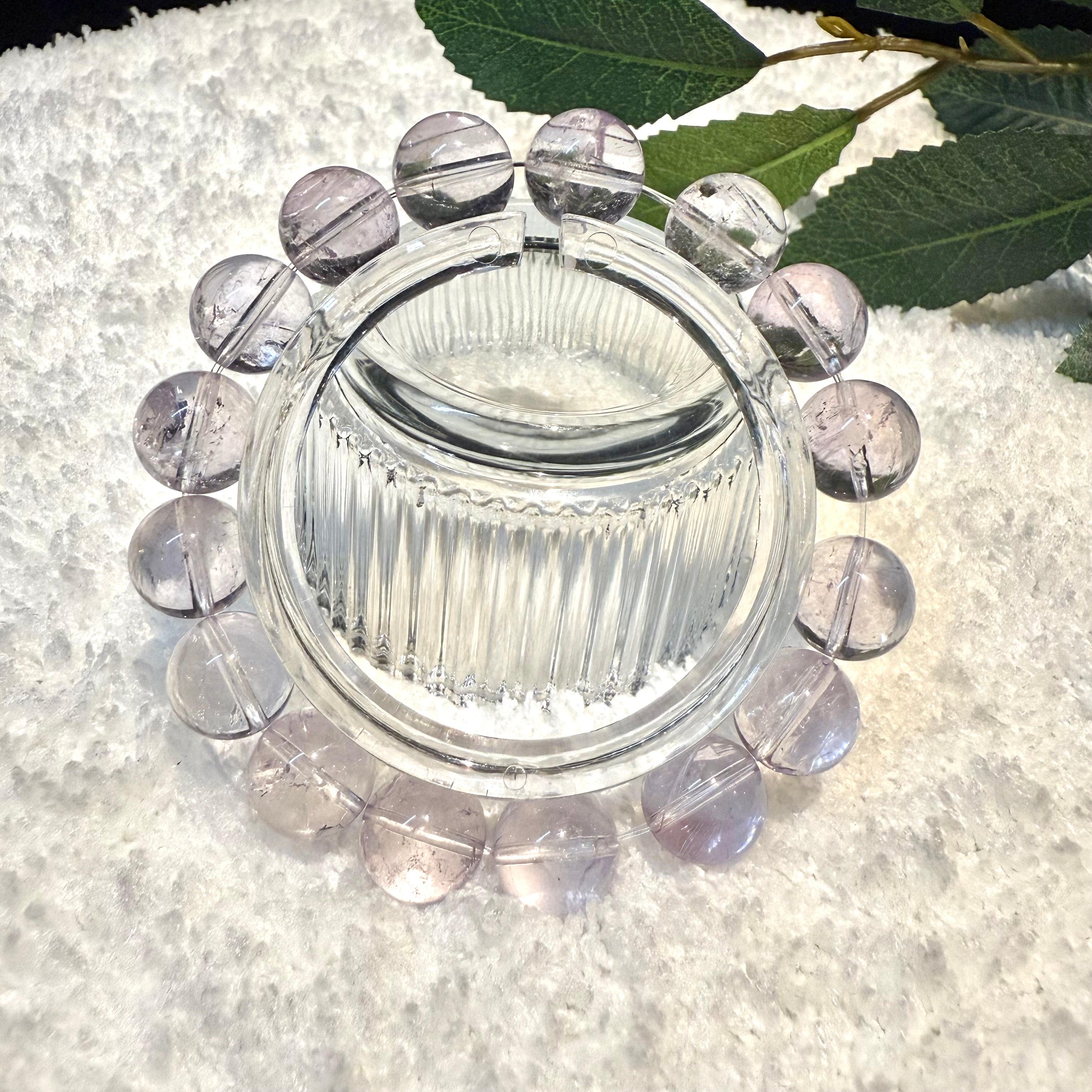 Bolivian Amethyst Crystal Bracelet, 11mm, 14mm