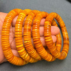Old Flower Wax Amber tablet-style Bracelet – 10mm+