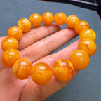 Premium Flower Wax Amber Bracelet – 14mm