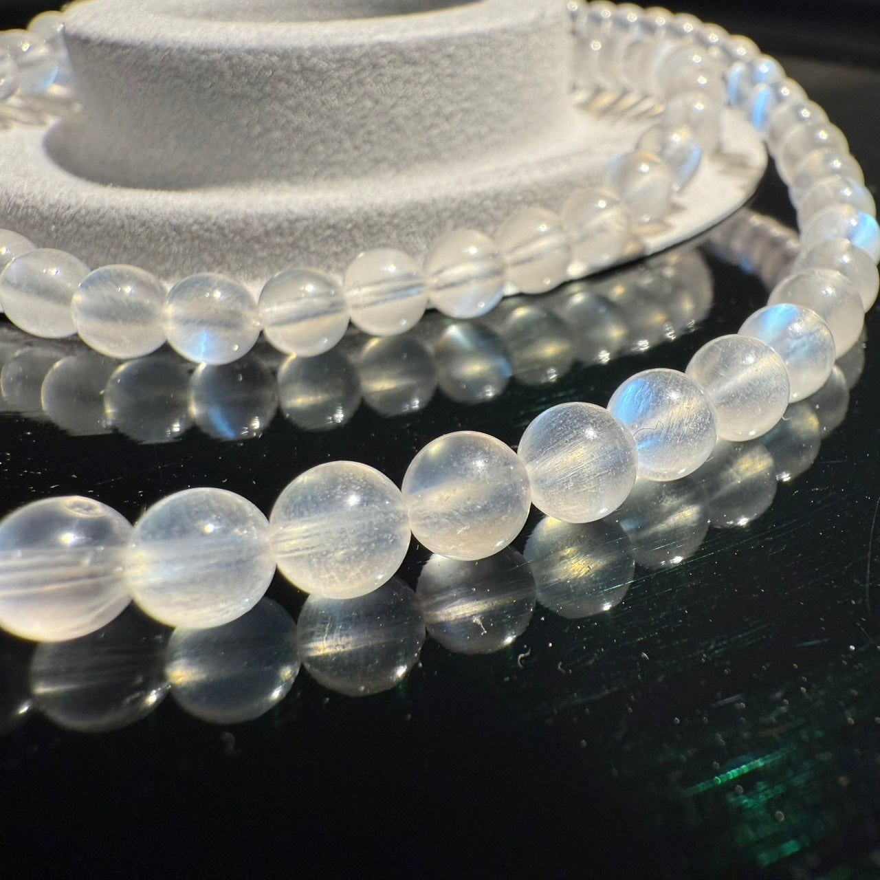 5.5mm - 6mm Blue Moonstone Crystal Bracelets